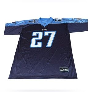 Vintage Puma Men Tennesee Titans Eddie George home Jerse Sz XL